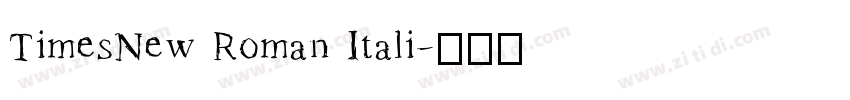TimesNew Roman Itali字体转换